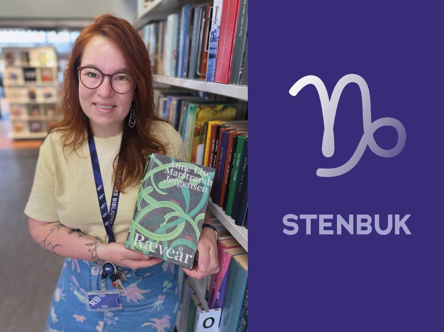 Stenbuk stjernetegn og Ida med bog