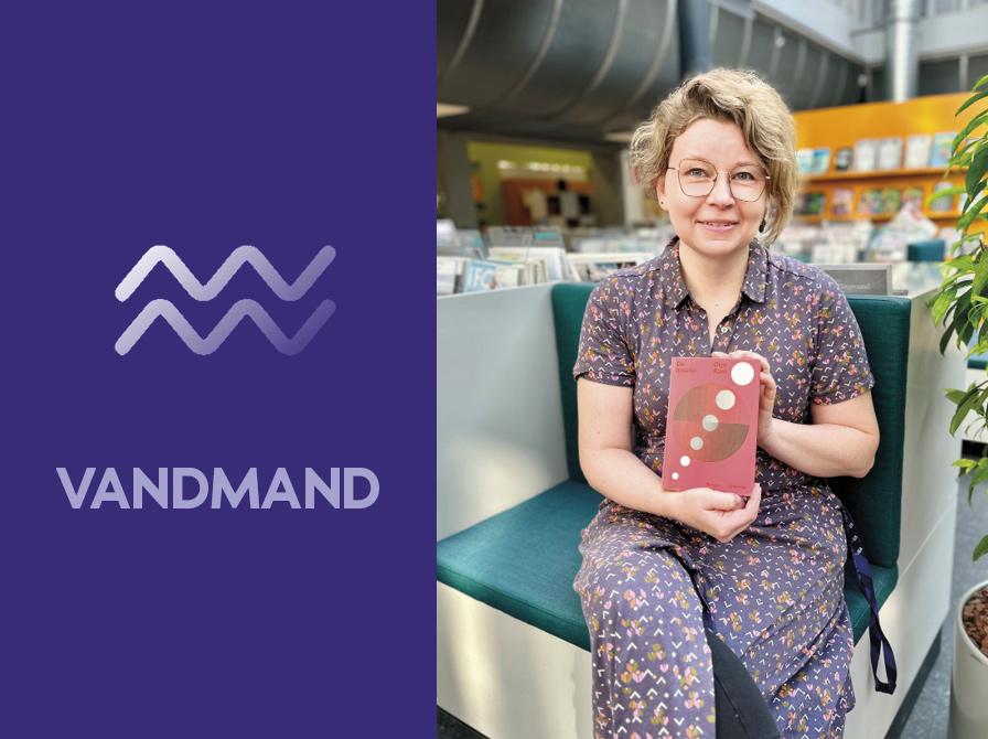 Vandmand stjernetegn og Trine med bog